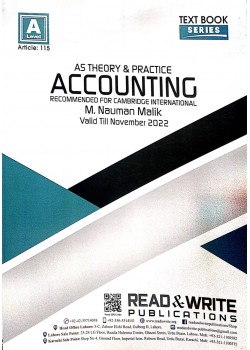 A/L AS - Levels Accounting Text Book Series Theory & Practice Article No. 115